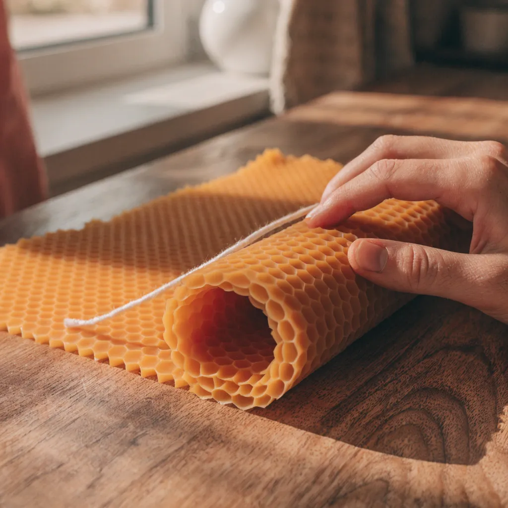 Bienenwachsplatten zum Kerzen rollen