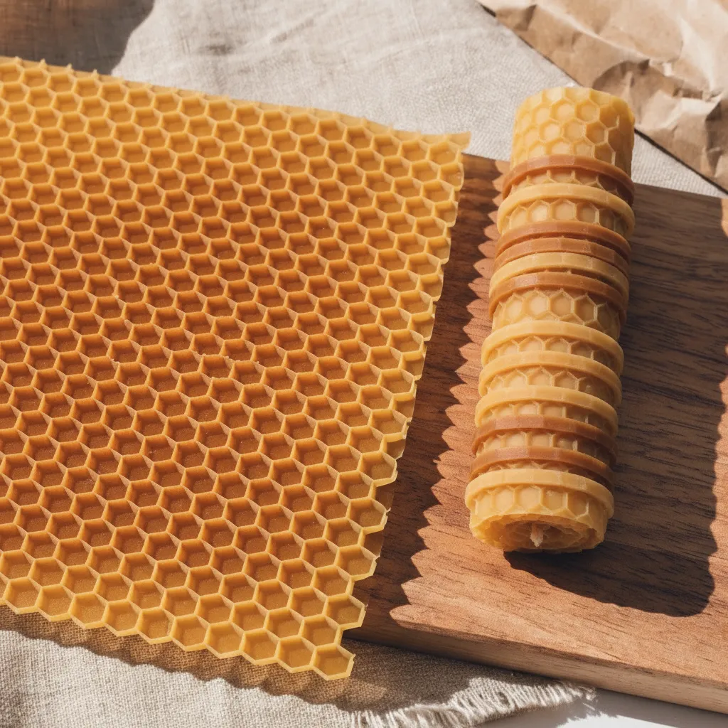 Candy-Stripe: Streifen ohne Chaos aus naturbelassenen Bienenwachs-Wabenplatten