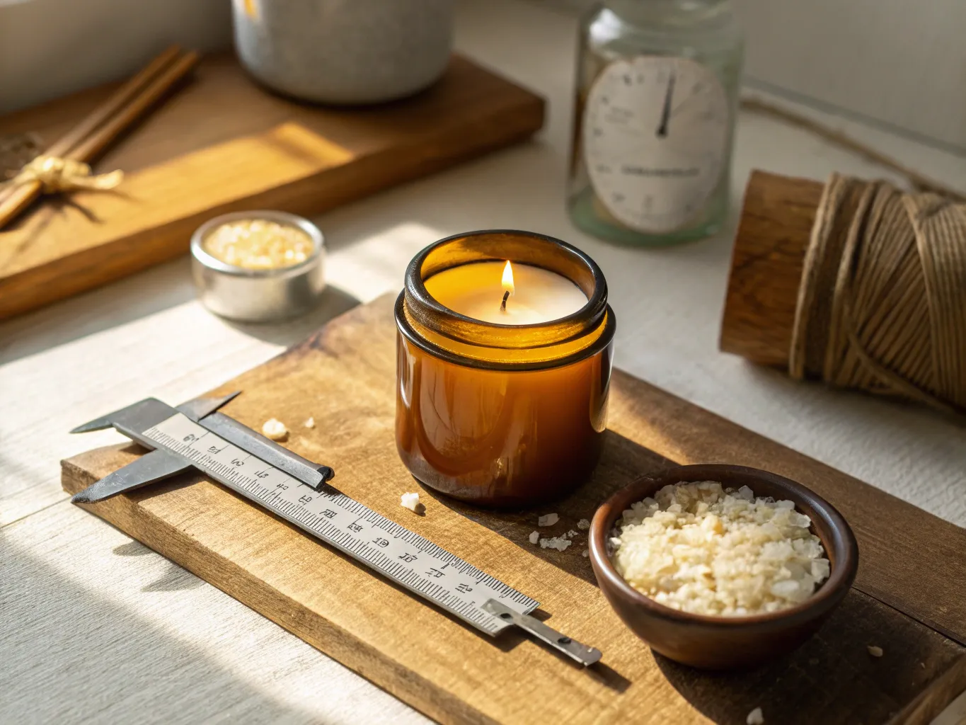 Glas-Innendurchmesser messen: Docht- & Glas-Finder