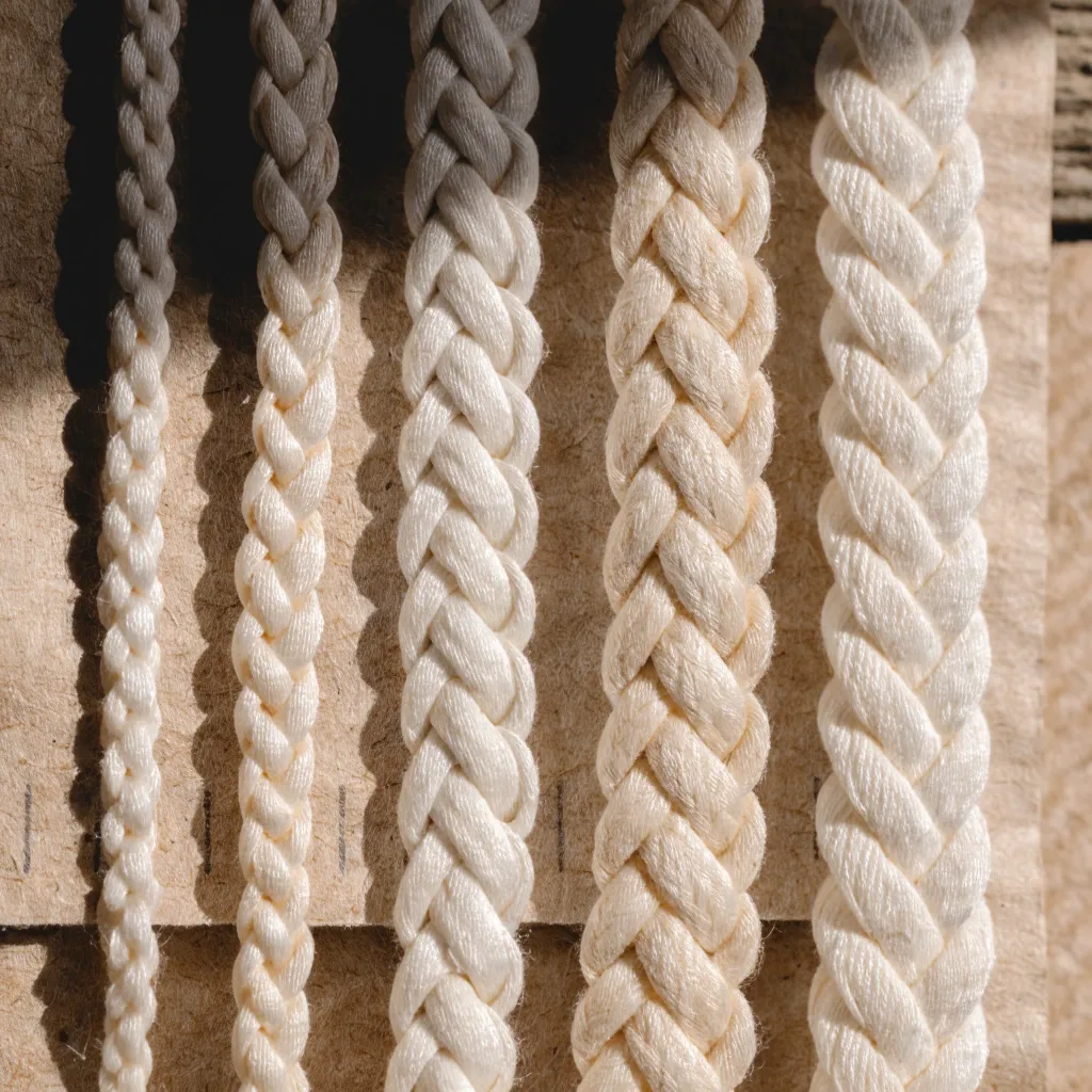 Verschiedene Dochtstärken nebeneinander